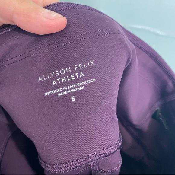 Athleta Allyson‎ Felix Legend Mesh 7/8 Tight Agate Purple Leggings Sz S 599169 - Picture 6 of 8